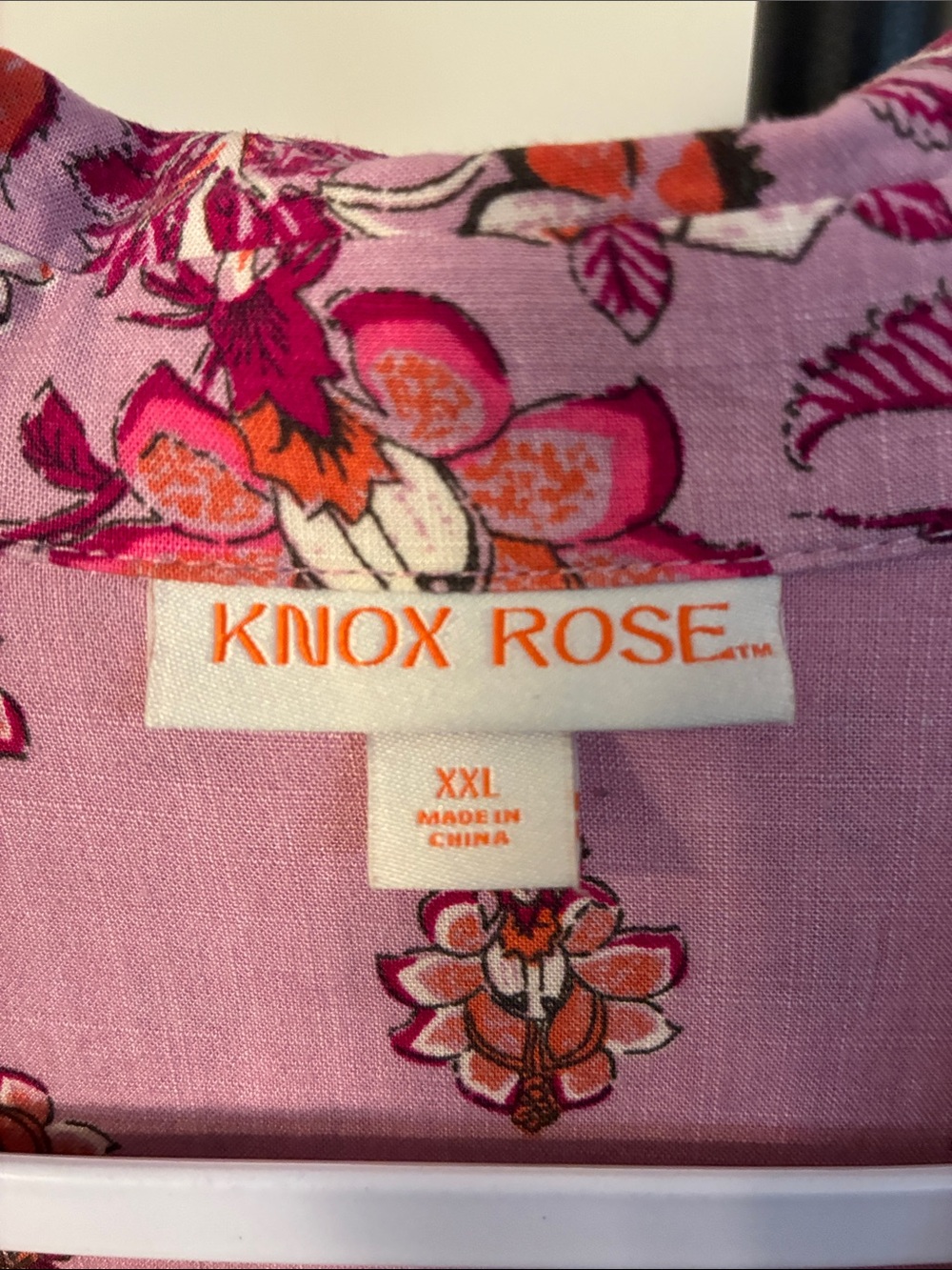 Knox Rose Pink Floral Mix-Print Button-Up Top - Picture 4 of 11